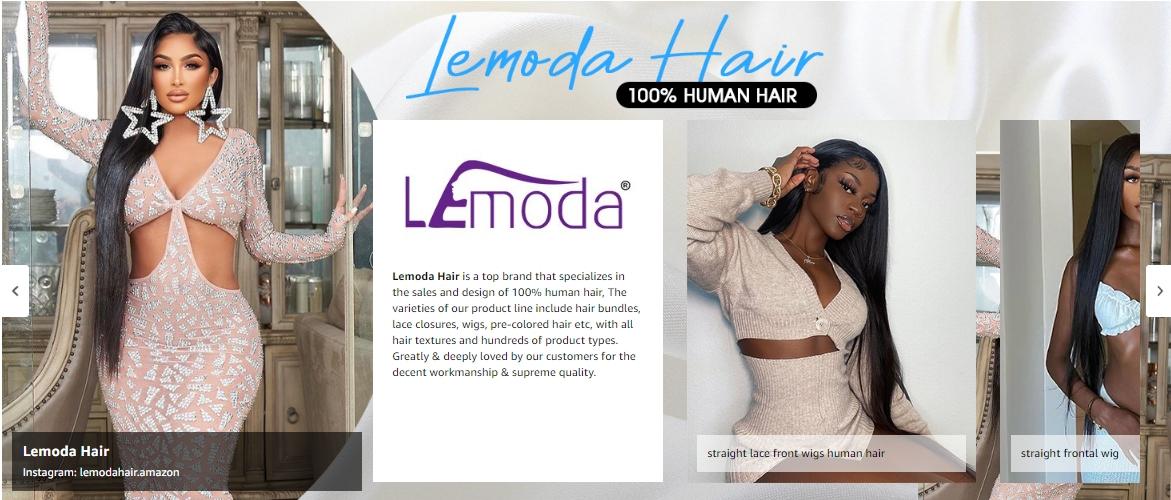 Lemoda 13x6 Full Lace Frontal Wig 200 Density Straight 13x4 Lace Front Wigs Human Hair Transparent Lace Pre Plucked 15A Brazilian Virgin Human Hair Wigs for Women