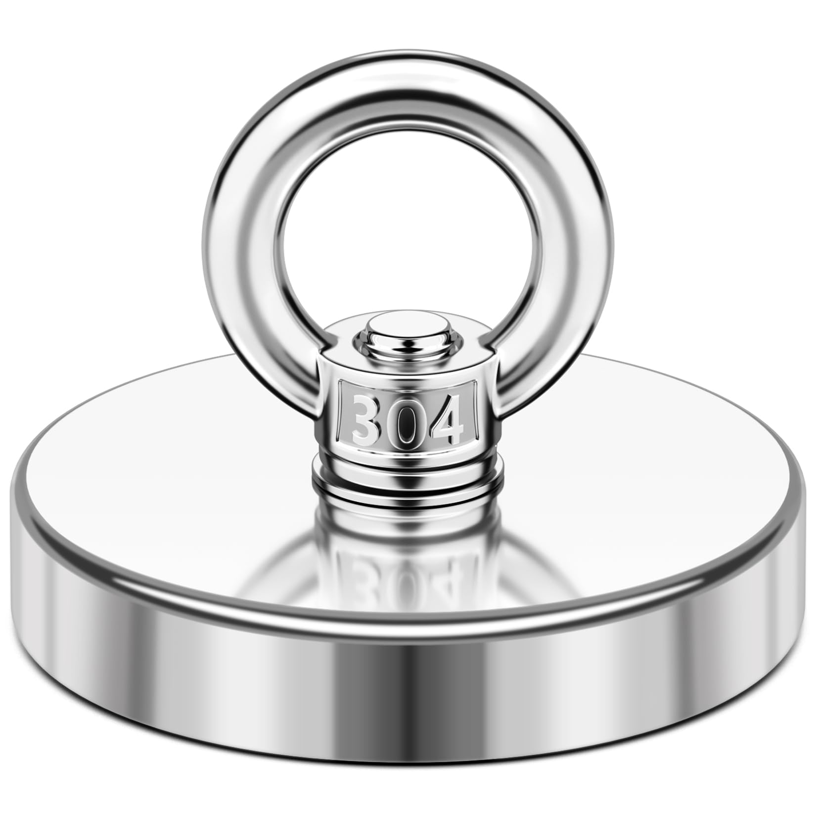 Lake Retrieval Magnet,350lbs Strong Magnet Fishing, Heavy-duty Magnet,Fishing Magnet,Magnetic Fishing Magnets, Rare Earth Magnet with Countersunk Hole Eyebolt for Retrieving Items in Lake, Beach, Lawn.