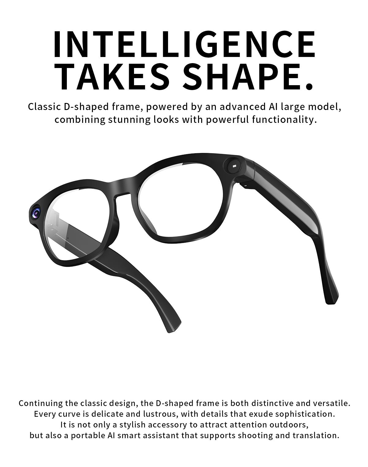 2026 AI Smart Glasses, 8MP Camera, 4GB Storage, Photo Video Audio, Ai Translation, Voice Control, Wireless Call, USB Data Transfer, Smart Camera Glasses, Camera Glasses, AI Glasses, Ai Smart Glasses With Camera, Wearable Tech Glasses