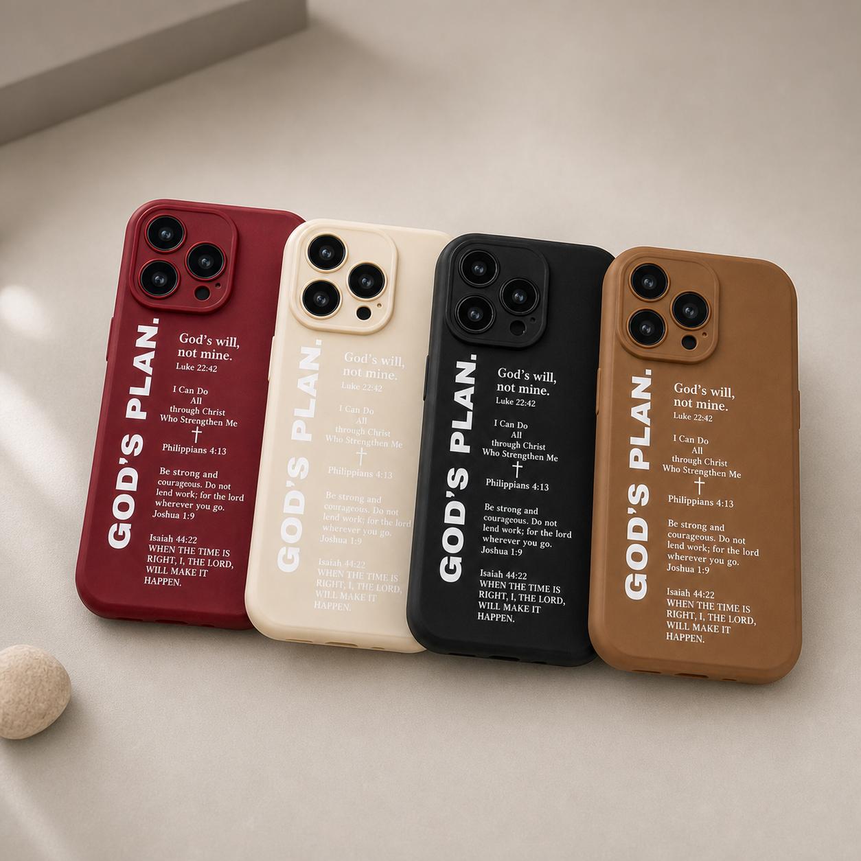 God's Plan Cross Faith Philippians 4:13 Soft Shockproof Protective Phone Case for iPhone 17 Pro,16 Pro Max,15 Plus,14 Pro,13,12,11 - Elegant Inspirational Phone Accessories for Cellphone,Smartphone,Handheld Devices (Me,high-definition,Christmas,Themed,TPU