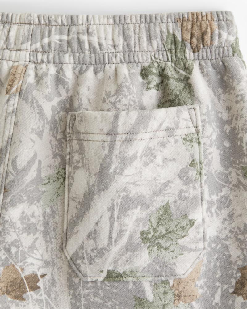 Camo Sweat Shorts Maple Leaf Print Drawstring Elastic High Waist Casual Loose Workout Shorts with Pockets gym daily wear short