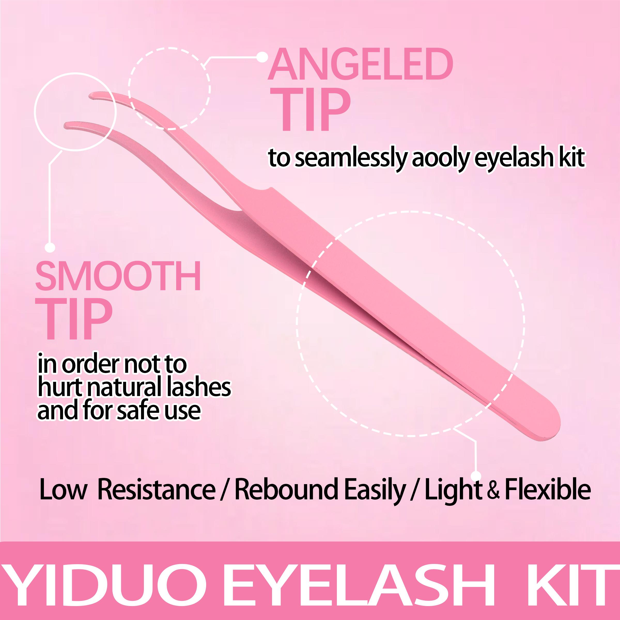 YIDUO Lash Cluster Kit, Wispy, Diy Eyelashes Kit, DIY Eyelash Extension Kit, 10-16mm Lash Extension Kit, 300 pcs, C-Curl Lash Clusters, with Lash Bond and Seal, Lash Remover, Lash Tweezers for DIY Application