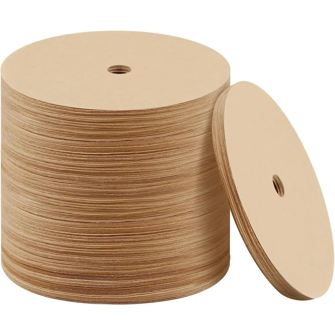 300 Count Percolator Coffee Filters, 3.75in Natural Unbleached Disposable Coffee Filter Disc Coffee Filters for Percolators Camping Coffee Pot Home Office Use