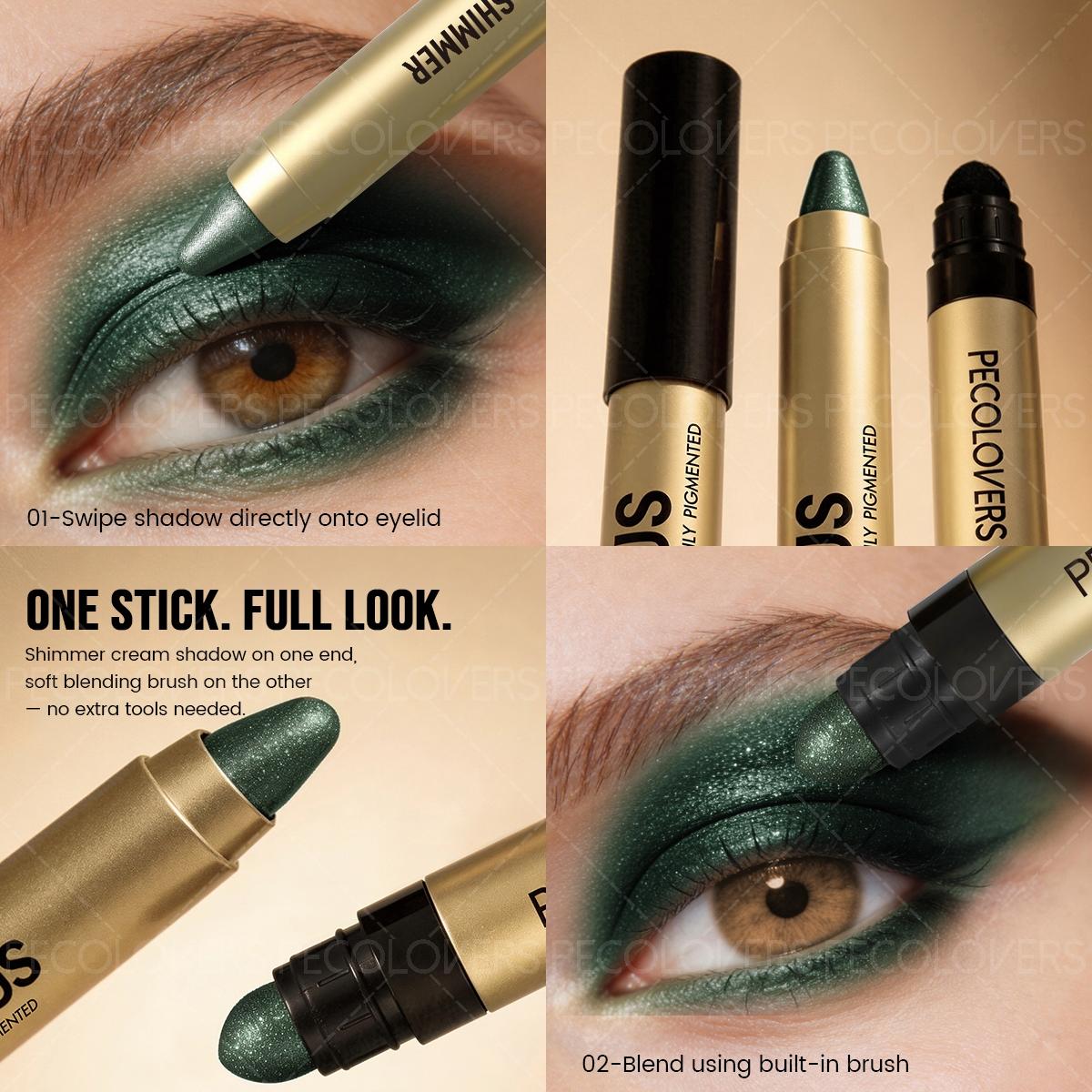 Double-ended Eyeshadow Pen, Eye Highlighter, Brightening Eyes, Long-lasting, Waterproof and Sweatproof, Eye Cosmetics, Eyeshadow Pencil, Eyeshadow Sticks