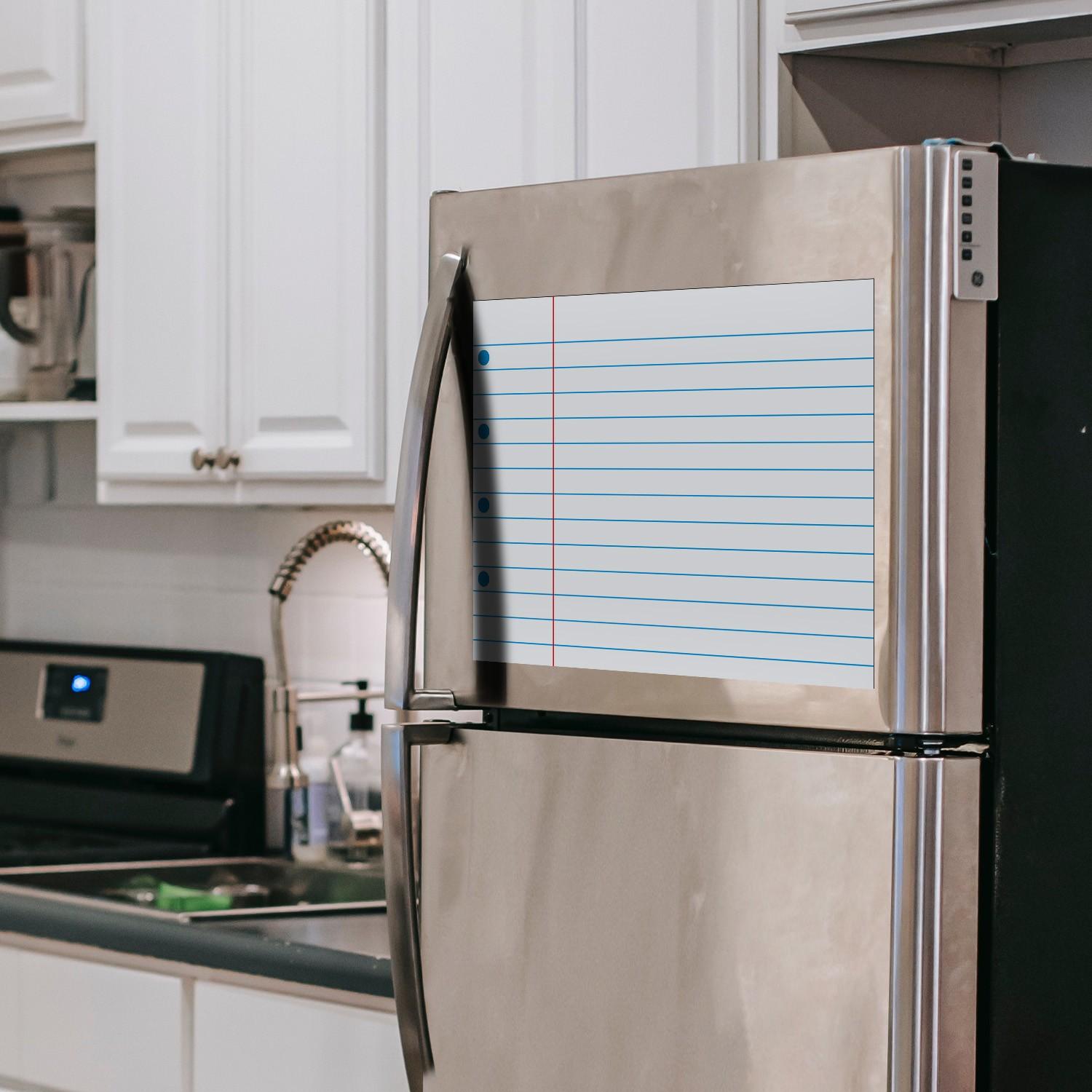 1pc Loose Leaf Paper Shaped Refrigerator Sticker,Repeatedly Erased, Anti Fouling And Wear-Resistant, Memo Sticker, Refrigerator Art Decoration Sticker