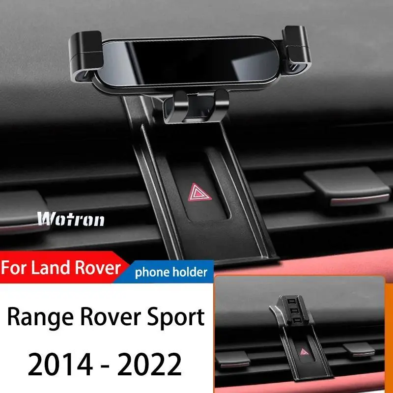 Car Phone Holder For Land Rover Range Rover Sport 2014-2022 GPS Special Gravity Navigation Mobile Bracket 360 Degree Rotating