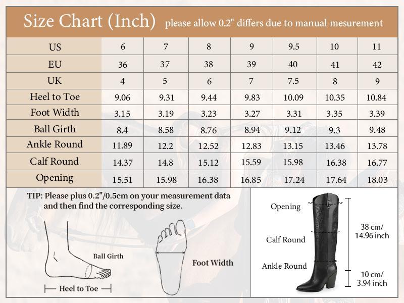 Wetkiss series Women's Western Knee High Cowboy Cowgirl Embroidered Chunky Block Heel Pointed Toes Boots,Women's Shoes,Women's Boots  Footwear #TikTokShopStockUp