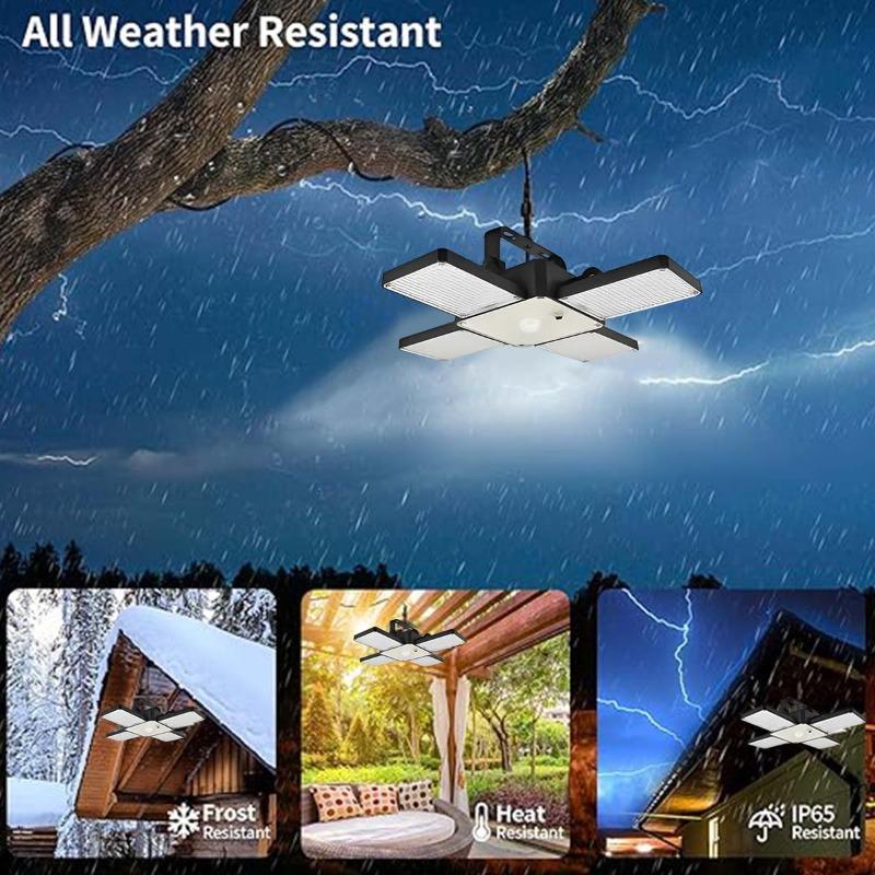 1PC Contemporary Irregular Shape Solar Powered Chandelier - Solar Lights with 4 Modes, Rope-Pull & Button Switch, Indoor Outdoor Flood & Spot Lighting, Garden House Light for Patio Decking Holiday Decor