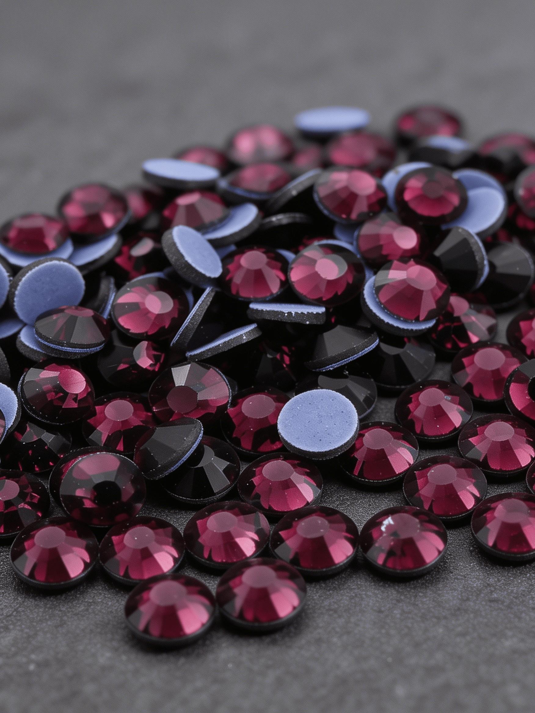 2880pcs Deep Hot Press Crystal Rhinestones, Wedding Dress Shoe Decoration, Suitable for High-End Customizers, Solid Pattern