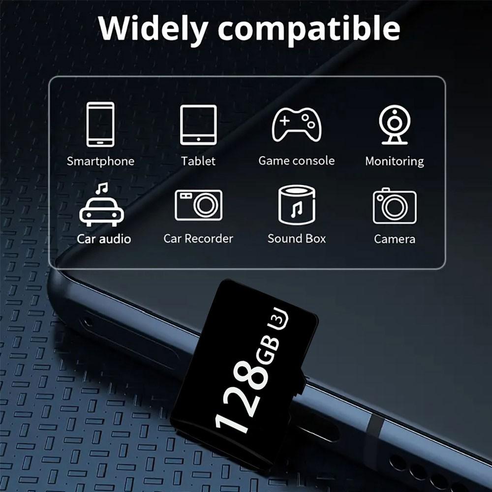 8GB/16GB/32GB/64GB/128GB/256GB High Endurance MicroSD Card - C10 U3 V30, 4K UHD for Dash Cam & Home Surveillance, Extreme Durability Memory Card, Flash SD Card, MicroSDXC Card