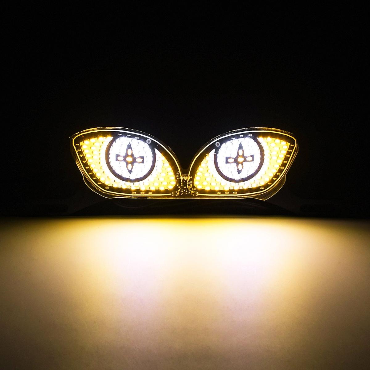 LED Motorcycle Headlight Devil Eye Cat Eye Dynamic Tail Light Car Tail Decorative Lamp Strobe Eagle Eye Lamp Motorcycle Led Lights Exterior Accessories