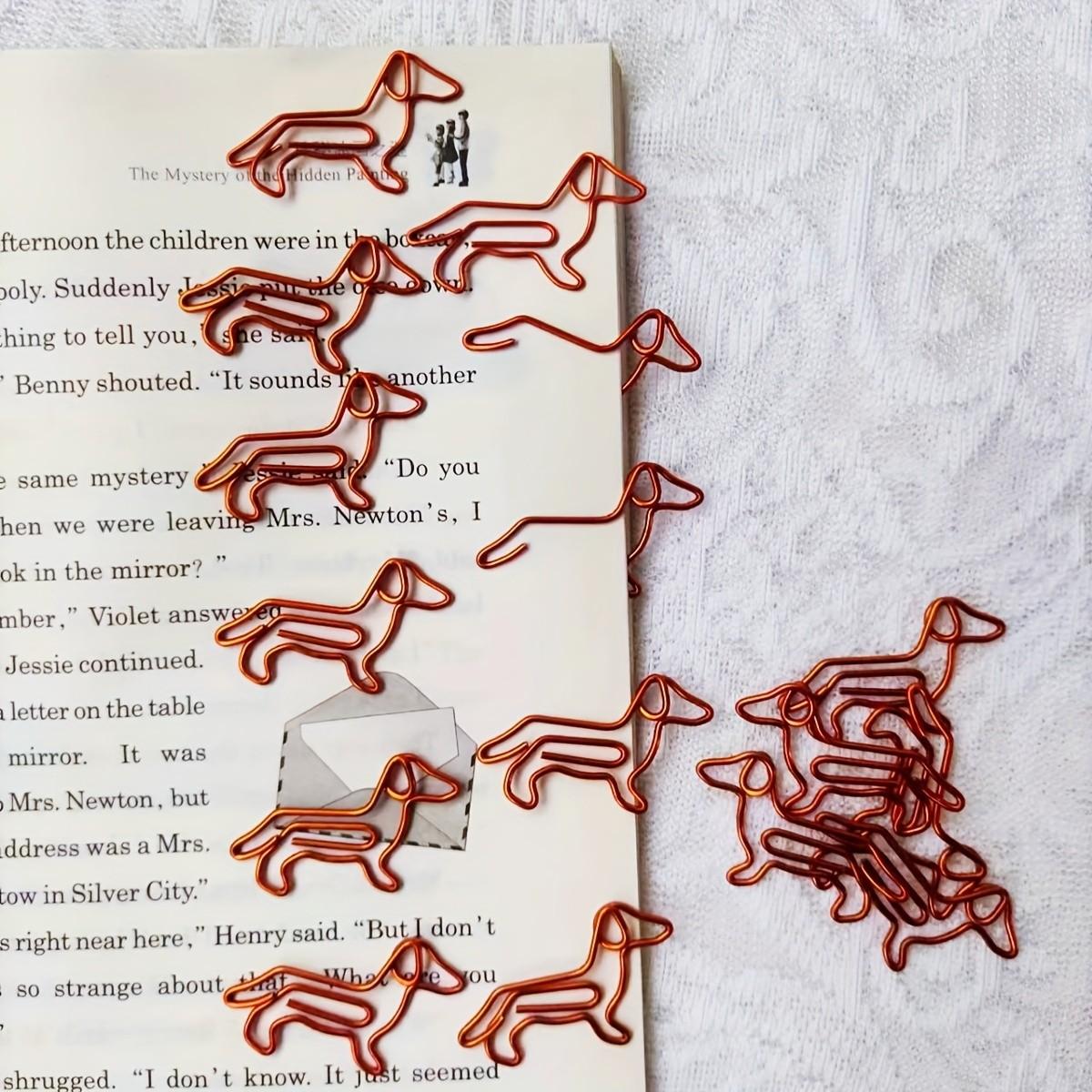 15/25pcs Cute Dachshund Paper Clips Paperclips | Sausage Dog Planner Accessories | Animal Bookmarks For Bible Journaling | Dog Mom Gift