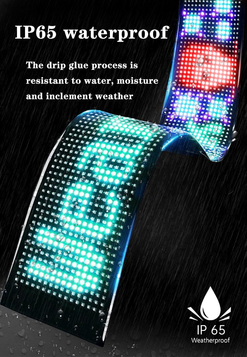 LED Sign for Car, 27"x5"ProgrammableFlexible LED Matrix Panel Bluetooth App Control LED Sign, DlY Design Text, Patterns andAnimations Automotive Vehicle Bright Clear Display LED Sign for Car, 27"x5"ProgrammableFlexible LED Matrix Panel Bluetooth App Control LED Sign, DlY Design Text, Patterns andAnimations Automotive Vehicle Bright Clear Display
