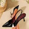 Women's New Fashion Elegant Pointed Toe Stiletto High Heels, Elegant Party Shoes, Bridal Wedding Footwear, Patent Leather Slip on Shoes for Wedding Dresses & All Seasons Wear #GLOBAL PICKS