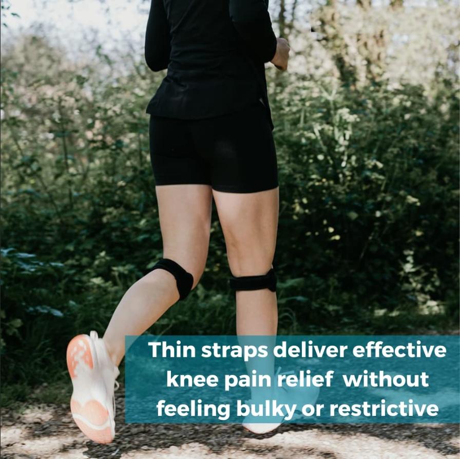 Ollas Patella Tendon Knee Strap 2 Pack, Knee Relief Support Brace Hiking, Soccer, Basketball, Running, Jumpers Knee, Tennis, Tendonitis, Volleyball & Squats