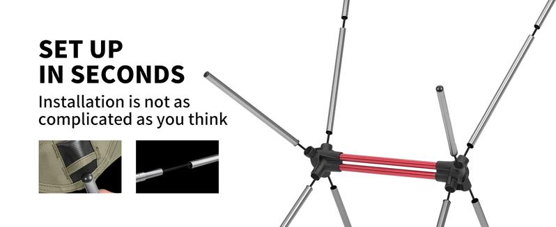 Naturehike YL08/09 Ultralight Camping Chair – 2.12 LBS Lightweight, Portable & Foldable with Anti-Sinking Feet – Ideal for Camping, Hiking & Travel outdoor backpack Folding Outdoorfun Hiking Essentials