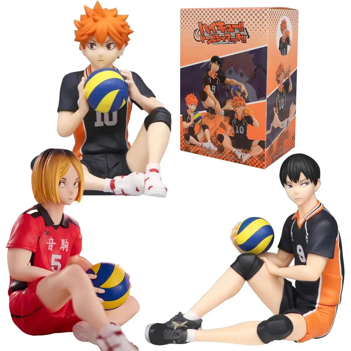 2026 Hot selling toys 12CM Anime Haikyuu Figure Shoyo Hinata Model Toy Kozume Kenma Action Figure Noodle Stopper Tobio Kageyama Collection Toy Boxed Internet-famous toy