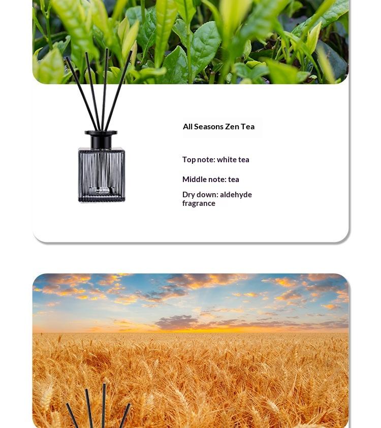 Creative Water Ripple Transparent Bottle Flameless Reed Diffuser Air Freshener Toilet Aroma