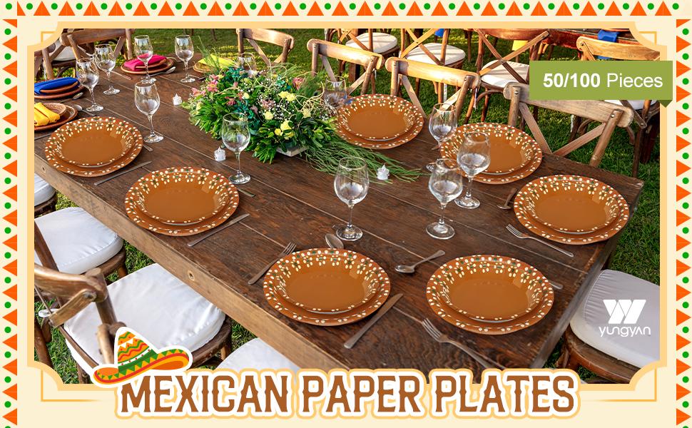 50 Pcs 9 Inch Cielito Lindo Mexican Clay Paper Baby Shower Taco Supplies Mexican Terracotta Flower Clay Pottery Cinco De Mayo Wedding 50 Pcs 9 Inch Cielito Lindo Mexican Clay Paper Baby Shower Taco Supplies Mexican Terracotta Flower Clay Pottery Cinco De Mayo Wedding