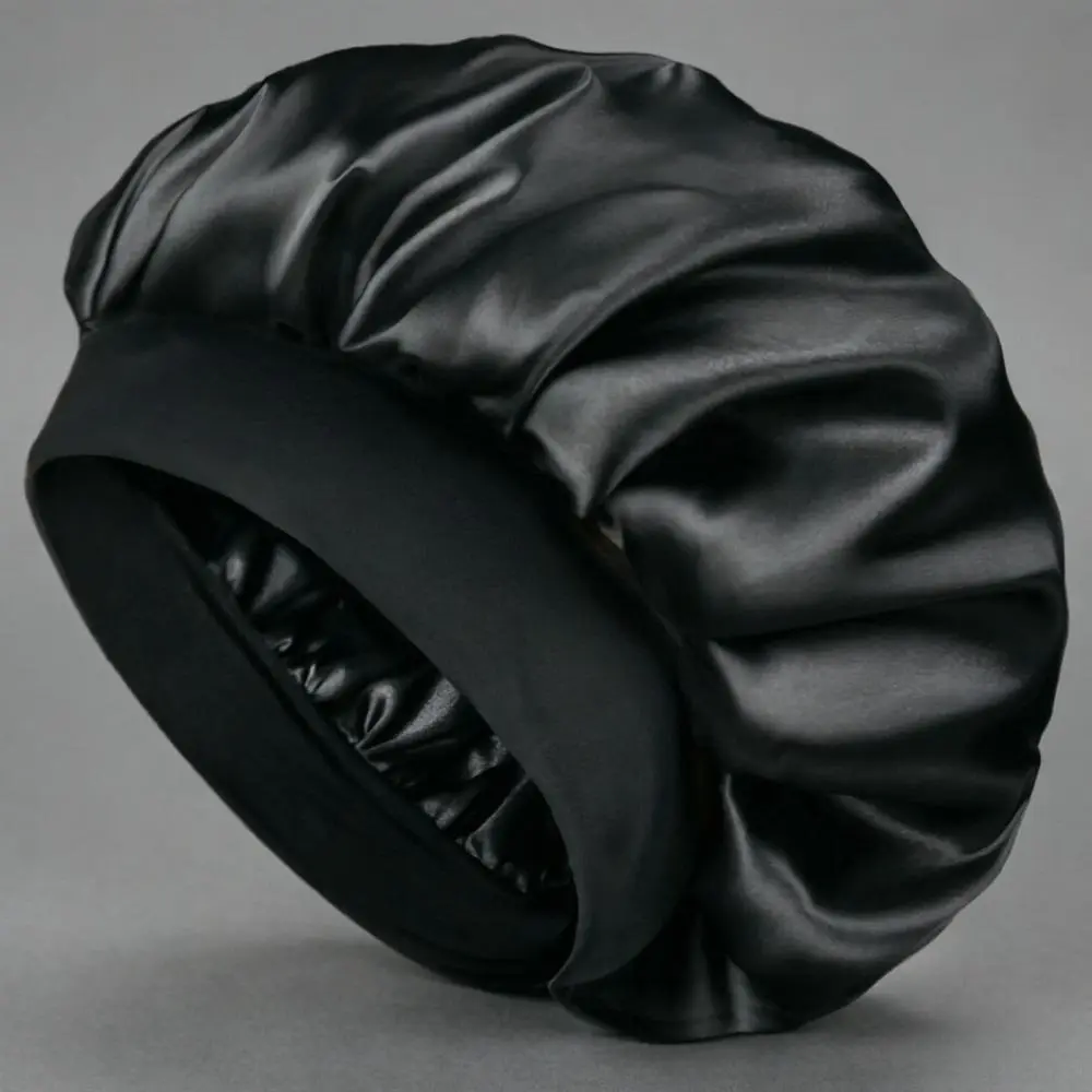 Unisex Satin Sleeping Bonnet, Double Layer Hair Protection Cap for Men & Black Women, Curly Hair & Braids Care, Men's Gift & Summer Essential