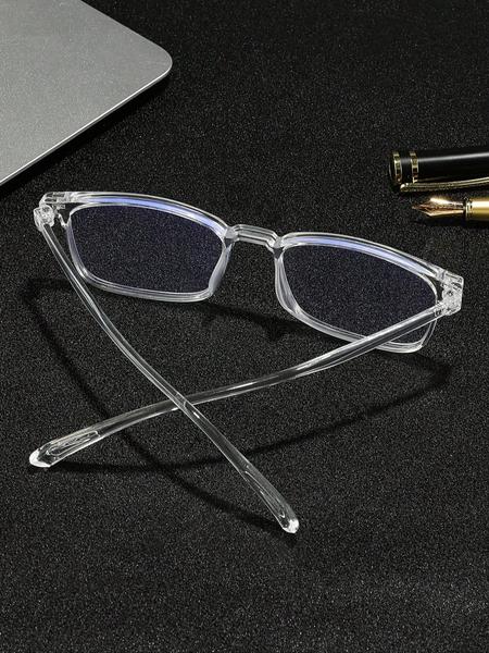 Modern Transparent Non-Prescription Glasses for Men & Women, Ideal for Office, Daily Use, Travel, Stylish Unisex Eyewear