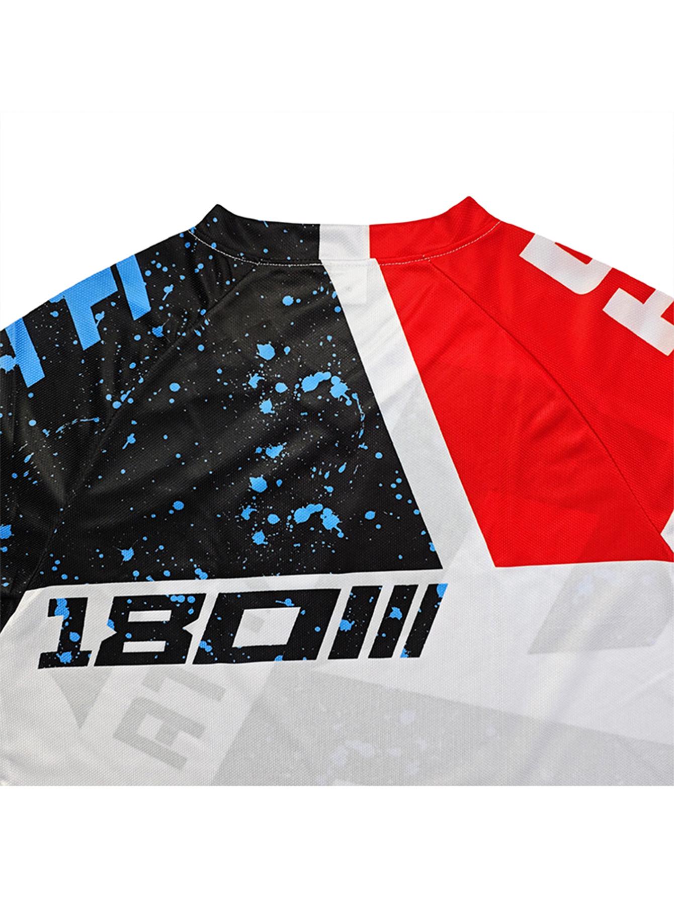 2026 men's mountain bike racing long sleeved shirt, DH motorcycle off-road T-shirt, MTB cycling jersey, off-road cycling clothing, breathable and quick drying design, suitable for cycling exploration