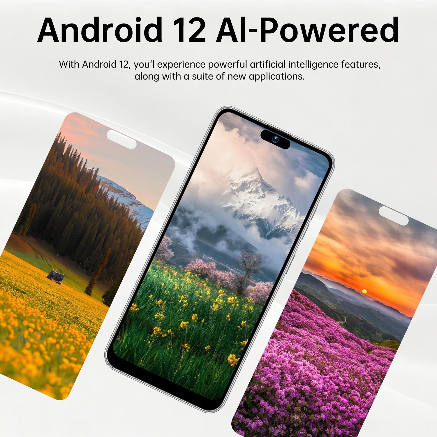 Astarry-4g Ultra-Thin Mobile Smartphone, Android Mobile Phones, 6.93-Inch Large Screen, 8-Core Mtk6762, 6gb+64GB, Android 12, 5000mah, Dual Sim, WiFi Bluetooth-compatible