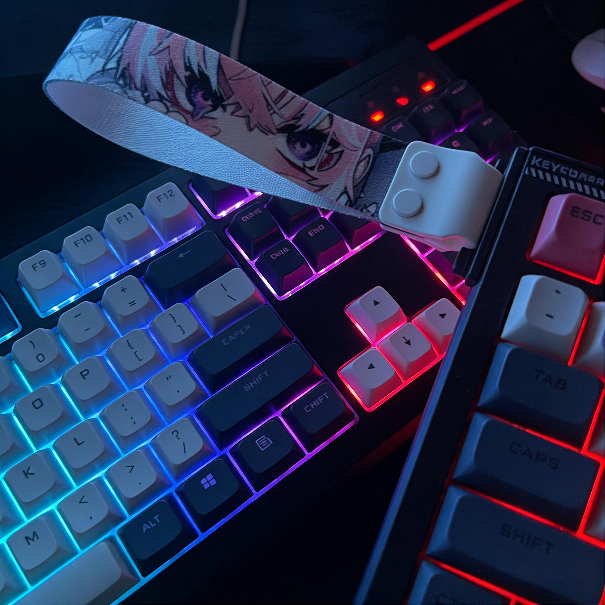 Anime Character Keyboard Strap, Trendy Gaming Accessory, Customizable Design, Versatile Use, Perfect for Gamers & Anime Fans
