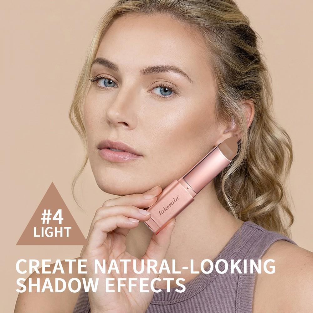 Lakerain 5 Colors Beauty Bronzer Cream Bronzer Stick Bronze Contour Stick, Long-Lasting Wear, Nourishing & Moisturizing, Waterproof & Sweatproof, Sculpted Natural Face Makeup, Summer Vibe, Suitable For Daily And Travel Use