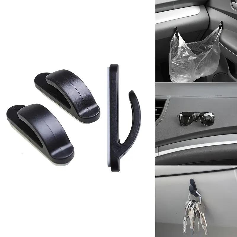 4 Self-Adhesive Car Hooks, Easy Installation Car Organizers, Car Backseat Organizer, Durable Car Accessories for Bags and Wallets, Convenient Use