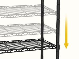 Ulif H2 Heavy Duty Clothes Rack, Freestanding 4 Tiers Garment Rack for Hanging Clothes with Shelves and Hangers, Closet Organizers and Storage Metal Closet Wardrobe System, Max Load 500 LBS Black Hangable Ulif H2 Heavy Duty Clothes Rack, Freestanding 4 Tiers Garment Rack for Hanging Clothes with Shelves and Hangers, Closet Organizers and Storage Metal Closet Wardrobe System, Max Load 500 LBS Black Hangable