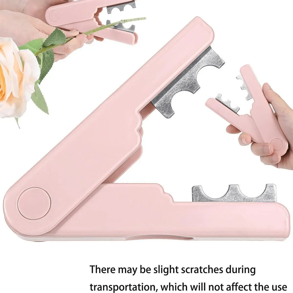 Rose Thorn Remover, Portable Gardening Tool, Flower Stem Cleaner, Plastic Rose Leaf Trimmer, Ideal for Home Garden and Florist Use