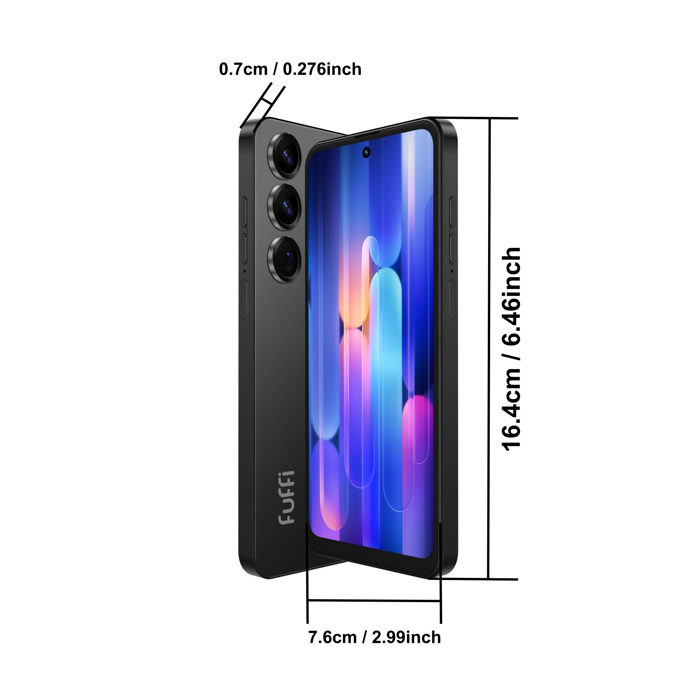Fuffi Smart Phone, Android Smartphone, Android Mobile Phone, Android Cell Phone, 6.56-Inch Display, 4+32GB Storage, Android 12.0, Dual Sim, 3100mah Battery, USB, 4g Network, Front & Rear Cameras