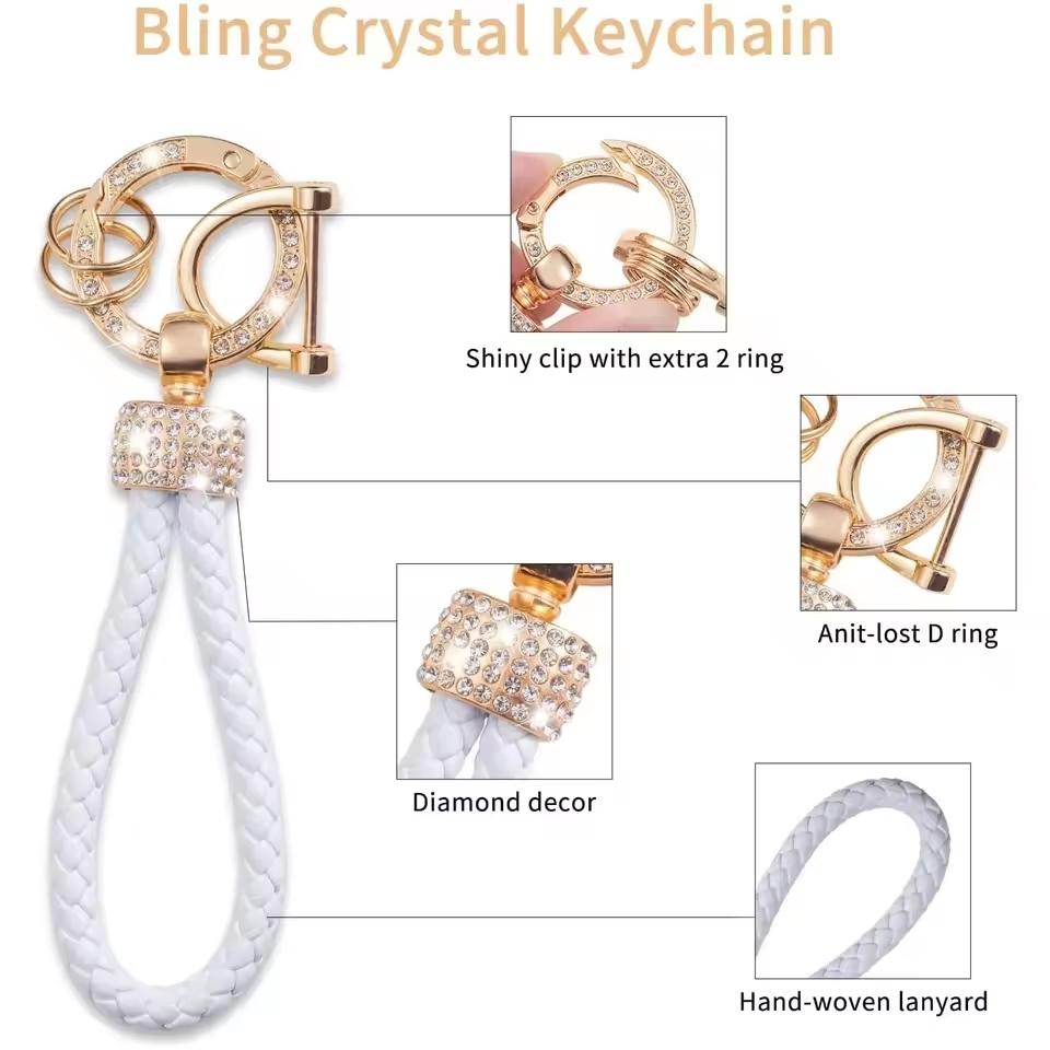 Car Key Protective Cover with Keychain For Audi C5 C6 R8 A1 A3 A4 A5 A6 A7 Q3 Q5 Q7 S6 B6 B7 B8 8p 8v 8L TT Rs Rs3,Women Gift Car Decoration Accessories