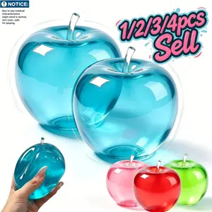 Fruit Apple Squishy Toy - 3Colors Slow Rebound Stress Relief, Soft Q-Press Fidget Toy, Kids Anxiety Relief, Party Gift, Birthday Gift, Decompression Squeeze