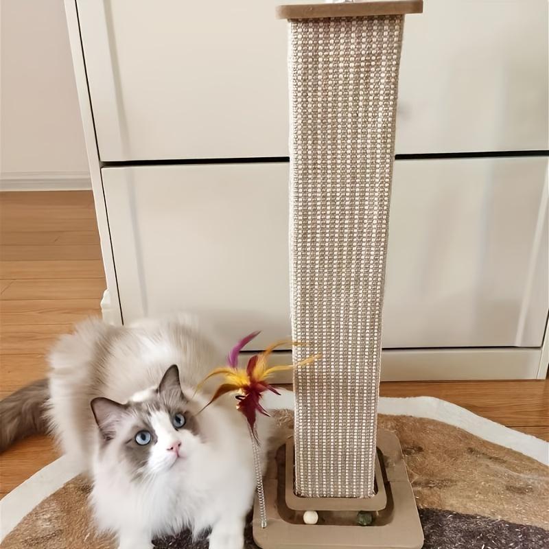 High-Thickness Cat Scratching Post, Vertical Scratcher, Durable Vertical Space-Saving Design, Essential for Cat Lovers, High-Quality Material, Pet Furniture