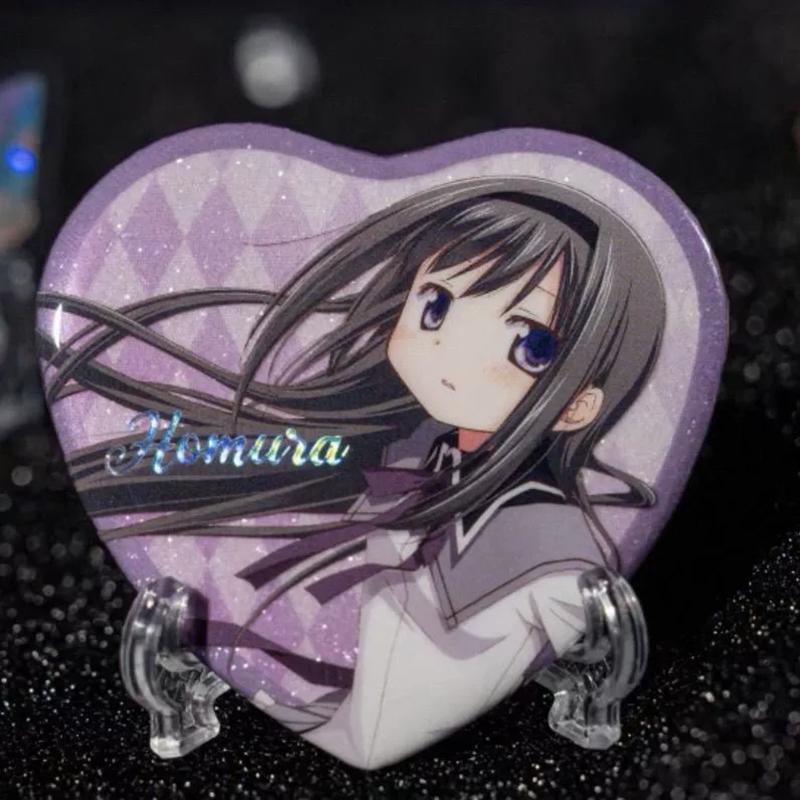 Anime Puella Magi Madoka Magica Kaname Madoka Cosplay Brooch Metal Heart Badge Tomoe Mami Backpack Pins Accesorios