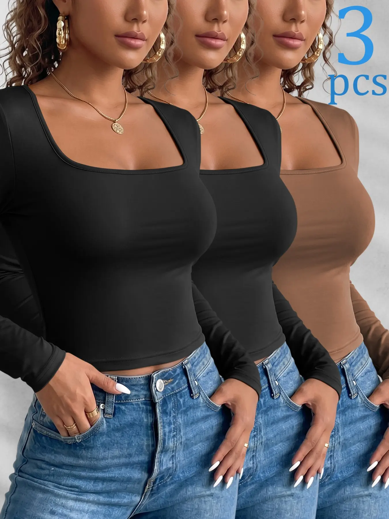 Black + Black + Coffee Brown