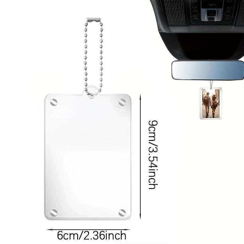 Personalized-Acrylic Car Sun Visor Photo Frame Clip, Wallet Photo Holder, Stylish Automotive Accessory, Unique Gift for Couples, Car Accessories