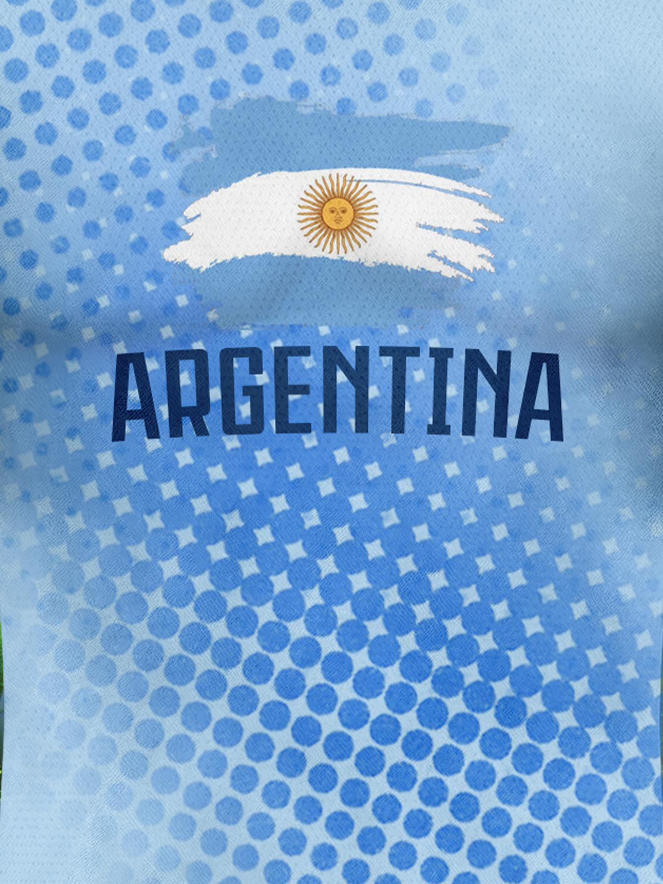 Argentina Football Jersey Men's Breathable Soccer Shirt Argentina National Team Fan Training Uniform
