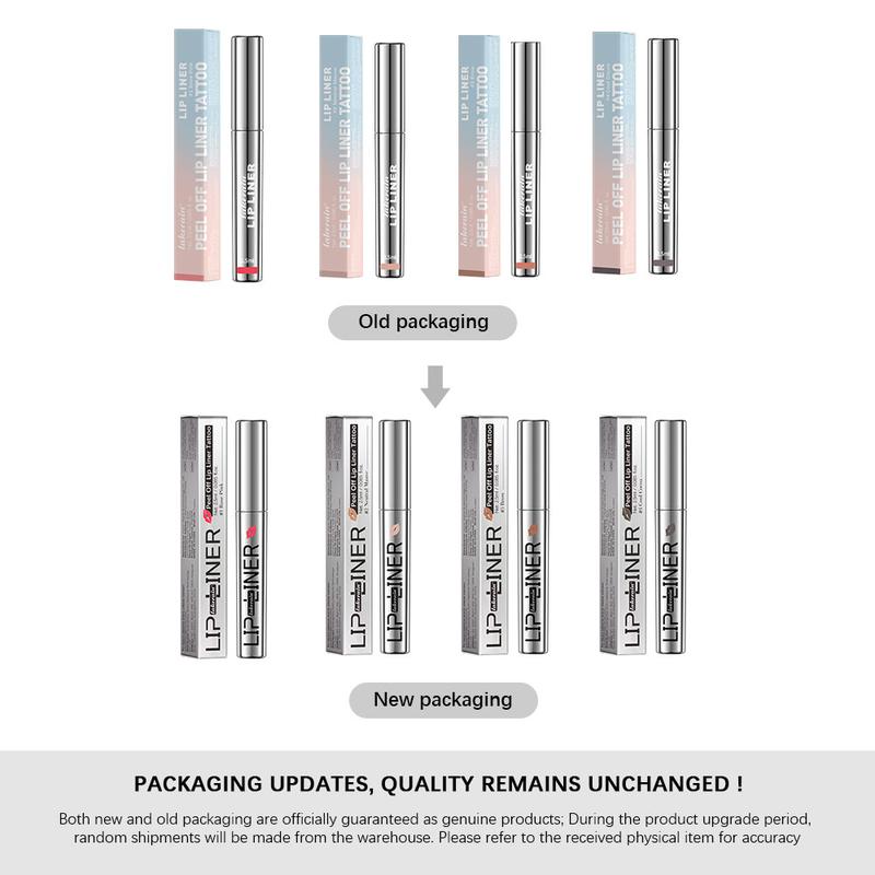 Long Lasting Peel Off Matte Lip Liner, 4 Counts/set Transfer-proof Lip Stain, Makeup Tool for Women & Girls, Cosmetic Lip Liner, Makeup