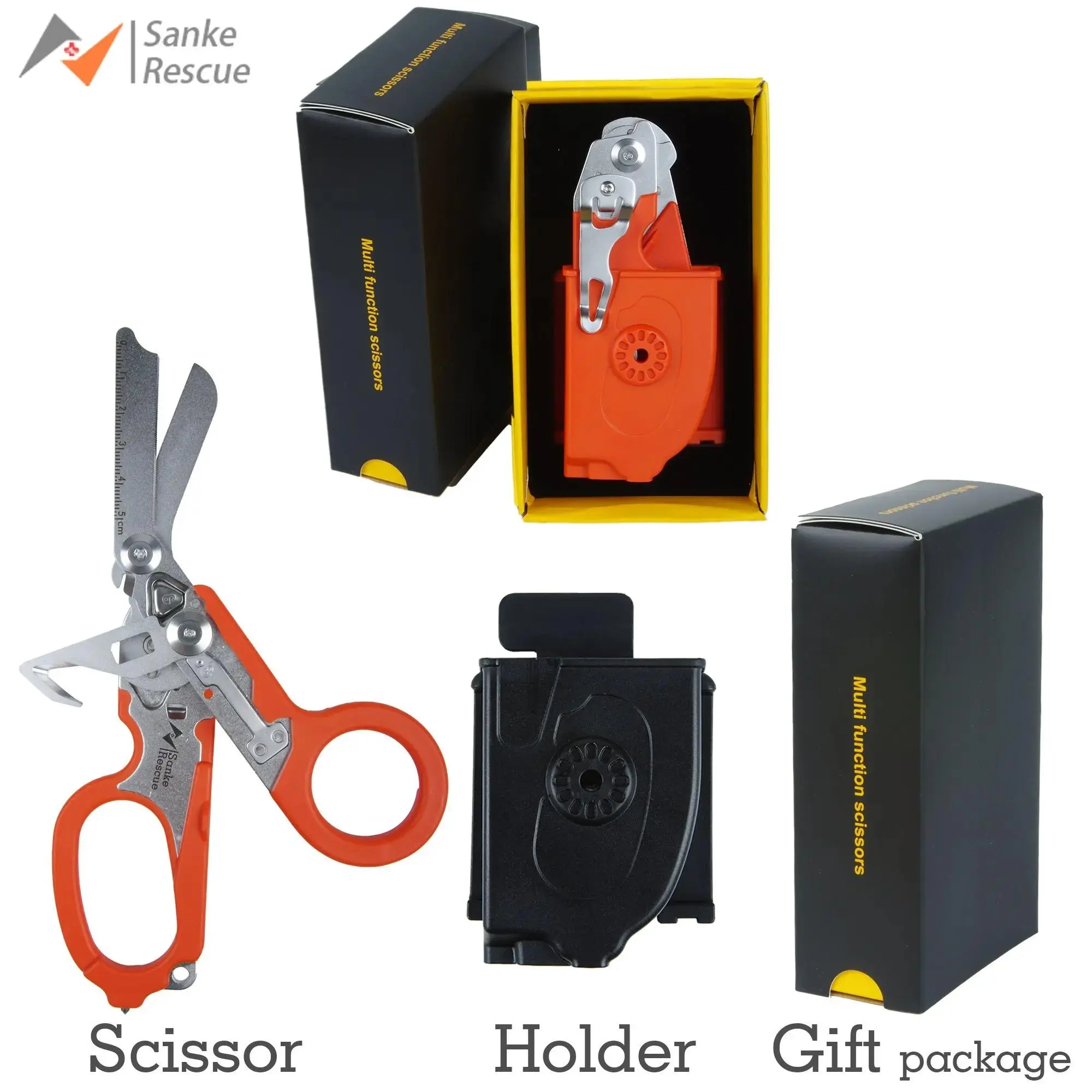 6-in-1 Multi-Functional Tactical Scissors with Sheath and Screwdriver, Portable Survival Emergency Tool Outdoor# multipurpose tool Gear for Camping & Hiking, Ideal Gift #GLOBAL PICKS#outdoor folding d tool daily carry