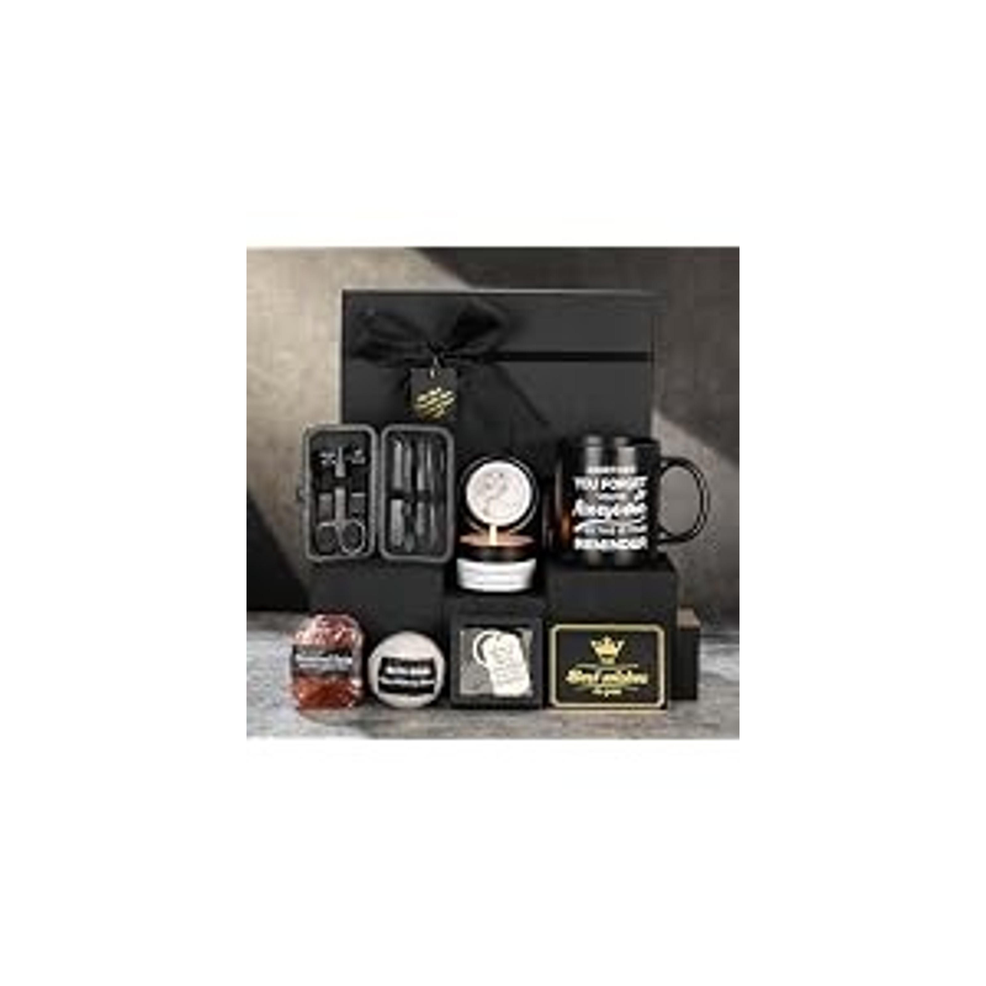 Birthday Gifts for Men Premium Gifts Baskets for Him Gifts Basket Ideas Set Thank You Gifts Man Retirement Gifts Father Birthday Presents for Dad Husband Boyfriend Box Christmas Gifts Baskets
