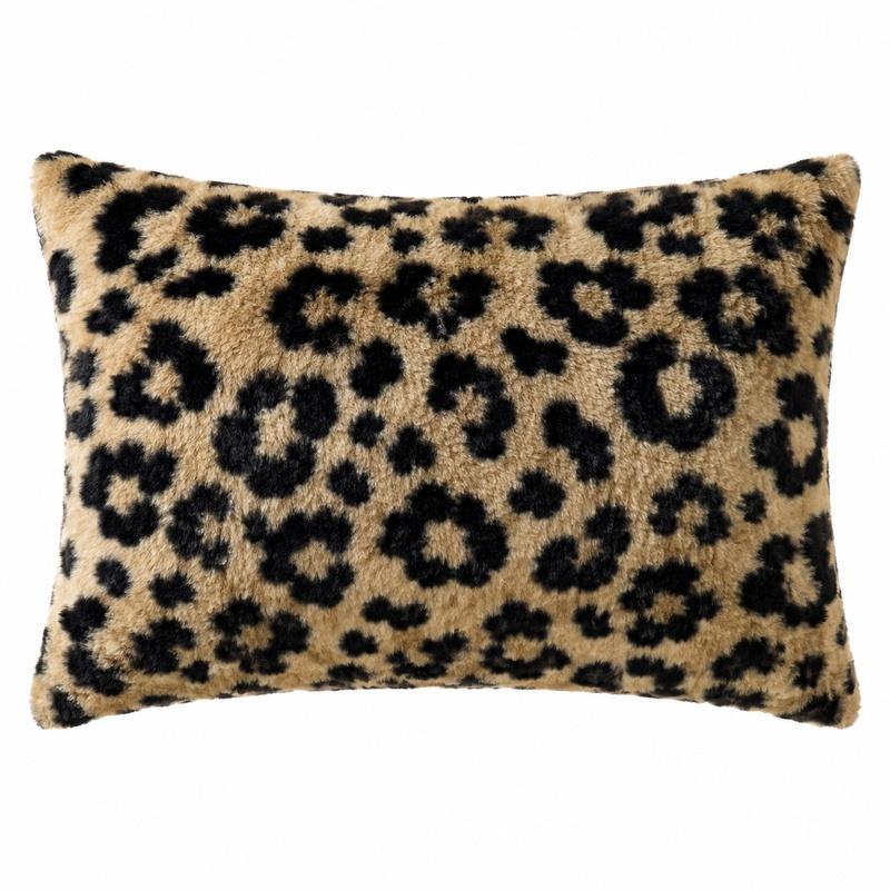 Luxury Faux Rabbit Fur Pillowcase, Leopard/Tiger/Butterfly Print & Solid Color Decorative Pillow Cover, Ultra Soft Plush Fluffy Cozy Bedding, Queen Size 50 x 75 cm (19.7 x 29.5 in), All-Season Decor for Bedroom, Dorm, Sofa & Guest Room