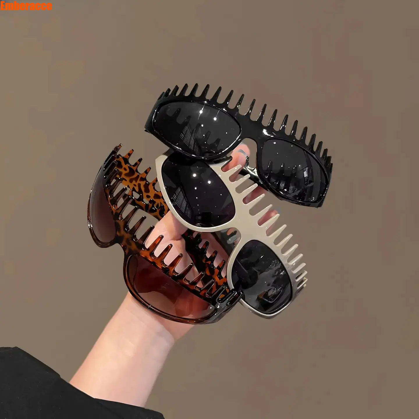 Unisex 3-Pack Hairband Sunglasses, 2-in-1 Spiked Streetwear Eyewear with UV400 Protection, Trendy Sports Fashion Shades, Unique Headband Glasses for Festival, Party, Outdoor Activities and Everyday Styling