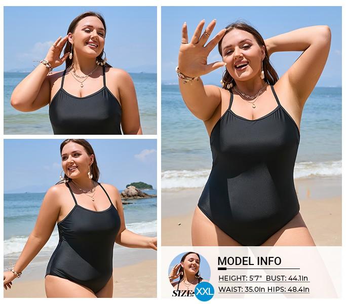 Tempt Me Athletic One Piece Swimsuits for Women Training Sport Tummy Control Bathing Suits