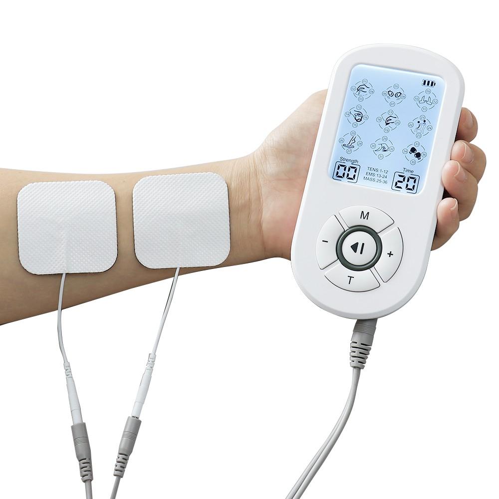 36 Modes Electrical EMS Muscle Stimulator 2 Output Tens Massage Physiotherapy Apparatus Pulse Therapy Acupuncture Device Full Body Relax Massager 30 Intensity Electrostimulator Multifunctional Massager