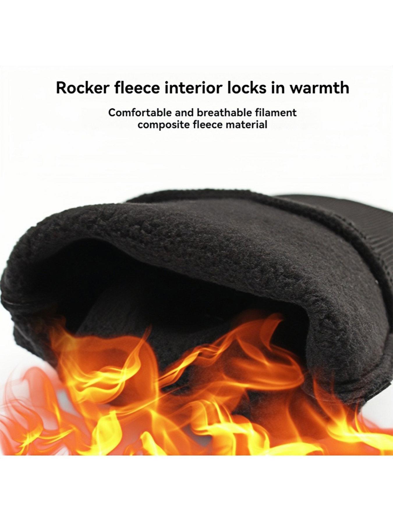 1pc with Peaked Arabic Script Design  winter gloves sports gloves Touch Screen Soft Touch Cold Weather unisex sports gloves Comfortable winter gifts Modern Popular