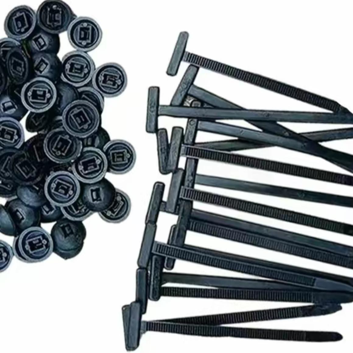 100Pcs Heavy-Duty Nylon Universal Cable Ties Self-Locking Buckle Multipurpose Tool for Car Daily Repairs Anti-Corrosion Eco-Friendly Durable No Warranty