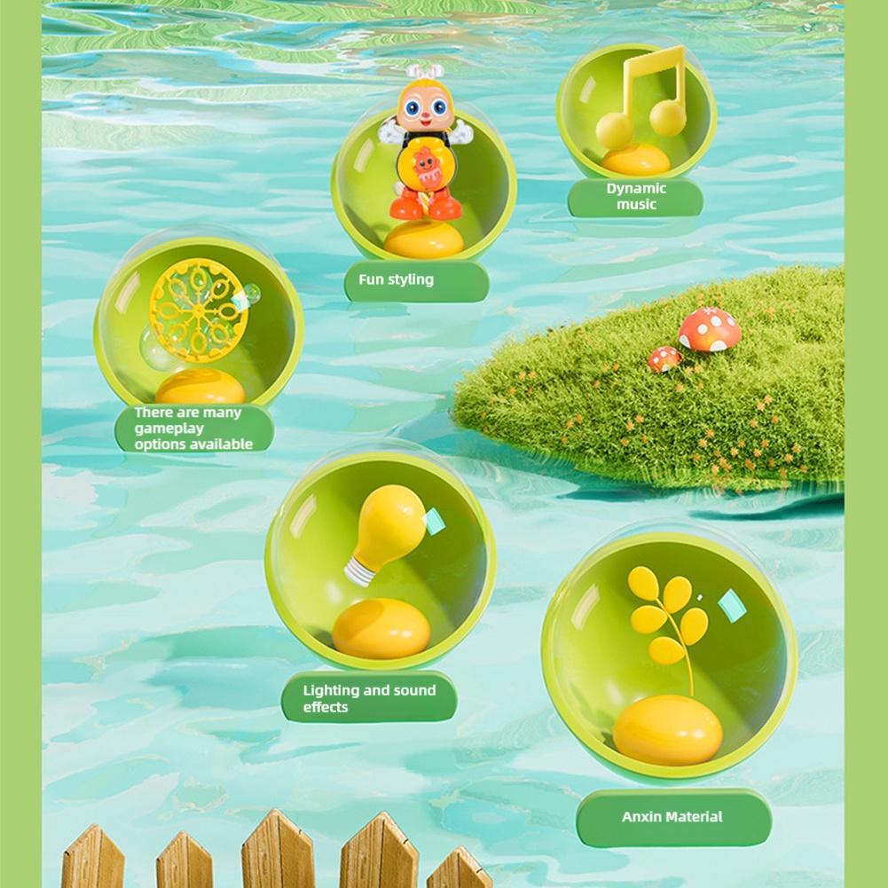11cm Singing And Dancing Cartoon Bee Electric Light Cute Bee Children's Early Education Toys Make Sounds Family Interactive Toys